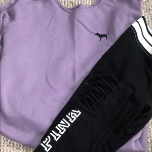 Pink Shirt and Leggings Set